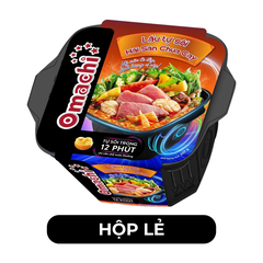 MASAN - Mì lẩu tự sôi Omachi Hải sản chua cay, Mì lẩu hộp tự sôi hương vị Hải sản chua cay Omachi - 307g/hộp - 00131