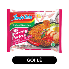 INDOFOOD - Mì xào khô Indomie Goreng vị Cay nồng, Mì Indomie vị Cay nồng, Mì xào Indomie, Mì Indomie Indonesia - 79g/gói - 00085
