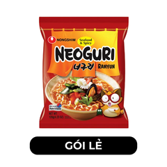 NONGSHIM - Mì Neoguri Hải sản cay, Mì Hải sản cay Neoguri Seafood & Spicy, Mì Neguri Hải sản cay - 120g/gói - 00444