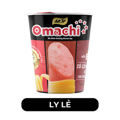 MASAN - Mì ly OMACHI có CÂY THỊT THẬT hương vị Xốt/Sốt Bò Hầm - Mì ly khoai tây ăn liền - 114g/ly - 00111