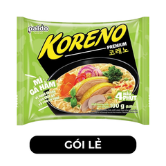 PALDO - Mì Koreno Premium hương vị Gà hầm, Mì gà hầm Koreno Premium, Mì gà hầm Koreno Hàn Quốc - 100g/gói - 00397