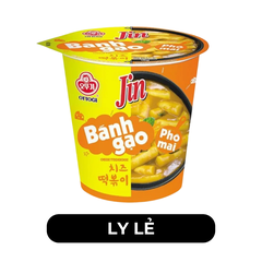 OTTOGI - Bánh gạo ly Jin hương vị Phô mai, Bánh gạo phô mai Jin ly, Bánh gạo Hàn Quốc, Bánh gạo Ottogi - 82g/ly - 00564
