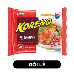 PALDO - Mì Koreno hương vị Kim chi, Mì Koreno kim chi Hàn Quốc, Mì kim chi Koreno Hàn Quốc ăn liền - 100g/gói - 00399