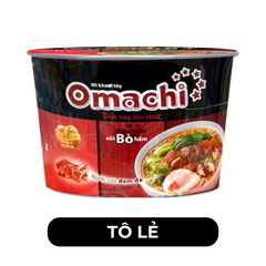 MASAN - Mì tô khoai tây Omachi hương vị Xốt Bò Hầm, Mì Omachi Xốt bò hầm tô, Mì khoai tây Omachi tô - 93g/tô - 00105