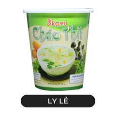 ASUZAC FOODS - Cháo ly Asuzac Okayu hương vị Thịt, Cháo thịt ăn liền Asuzac ly, Cháo thịt Okayu Asuzac - 36g/ly - 00580