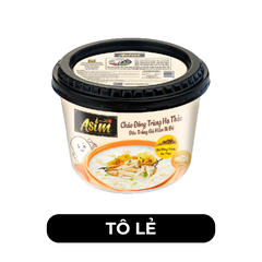 ASIAFOODS - Cháo tô đông trùng hạ thảo Asim hương vị Đậu trắng gà hầm bí đỏ (có gói đông trùng thật) - 100g/tô - 00682