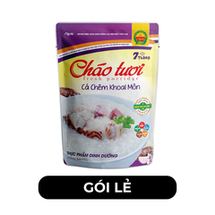 CÂY THỊ - Cháo tươi Cây Thị hương vị Cá chẽm khoai môn, Cháo tươi Cá chẽm khoai môn Cây Thị ăn liền - 240g/gói - 00737