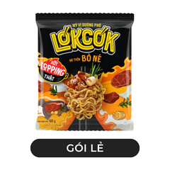WORLD SPICE - Mì trộn LókCók hương vị Bò né, Mì trộn bò né LokCok, Mì trộn LokCok bò né ăn liền - 100g/gói - 00754
