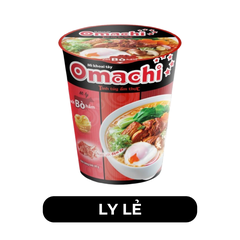 MASAN - Mì ly OMACHI KHÔNG THỊT vị Xốt Bò Hầm - Mì ly ăn liền không thịt Omachi, Mì ly khoai tây Omachi, Mì ly healthy không chiên Omachi - 70g/ly - 00108