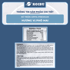 OTOKI - Mì trộn Oppa Premium hương vị phô mai, Oppa mì trộn phô mai Oppa Premium, Mì Oppa Hàn Quốc - 113g/gói - 00823