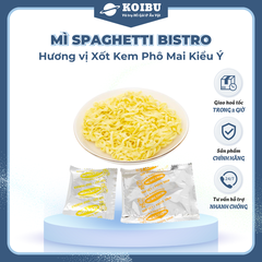 ACECOOK - Mì spaghetti Bistro Xốt kem phô mai kiểu Ý, mì spaghetti Bistro hương vị xốt phô mai, mì spaghetti xốt kem phô mai Bistro - 100g/gói - 00074