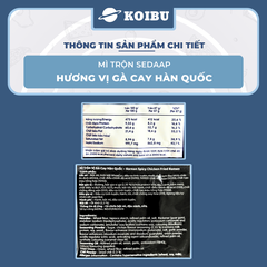 SEDAAP - Mì trộn Sedaap hương vị Gà cay Hàn Quốc, Mì Sedaap mì trộn Gà cay Hàn Quốc Sedaap ăn liền - 87g/gói - 00282