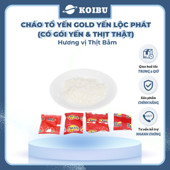 YẾN LỘC PHÁT - Cháo tổ yến Gold Yến Lộc Phát hương vị Thịt bằm, Cháo tổ yến thịt bằm Yến Lộc Phát - 50g/gói - 00825