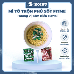 THIEN HUONG FOOD - Mì tô trộn phủ sốt Fitme hương vị tôm kiểu Hawaii, Mì tô trộn Fitme tôm kiểu Hawaii - 110g/tô - 00798