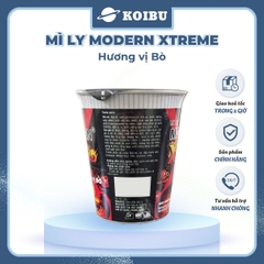 ACECOOK - Mì ly Modern Xtreme hương vị Bò, Mì bò Modern Xtreme ly, Mì Modern Extreme ly ăn liền - 65g/ly - 00012