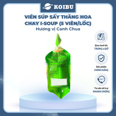 NFC - Viên súp sấy thăng hoa I-Soup hương vị Canh chua chay, Canh chua I-Soup, Canh ăn liền I Soup - 50g/lốc - 00725