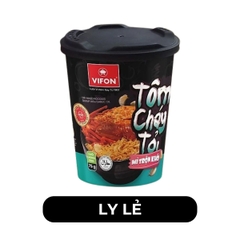 VIFON - Mì ly trộn khô Vifon vị Tôm cháy tỏi, mì ly Vifon Tôm cháy tỏi, mì ly trộn Vifon ăn liền - 75g/ly - 00236