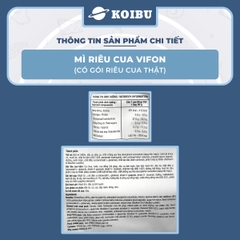 VIFON - Mì Vifon hương vị Riêu cua (có gói riêu cua thật), Vifon mì riêu cua Vifon, Mì Vifon riêu cua - 00812