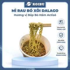 ACECOOK - Mì rau bó xôi Dalago hương vị Bắp bò hầm Actiso, Mì Dalago bắp bò hầm Atiso, Mì rau củ - 84g/gói - 00016