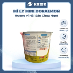 ACECOOK - Mì ly mini Doraemon hương vị Hải Sản Chua Ngọt, Mì ly hải sản chua ngọt Doraemon Mini, Mì Doraemon ly - 53g/ly - 00022