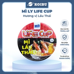 THIEN HUONG FOOD - Mì ly Life Cup hương vị Lẩu thái, Mì ly lẩu thái Life Cup, Mì lẩu thái Life Cup ly (60g/ly) - 00817