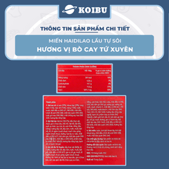 YIHAI - Lẩu tự sôi Haidilao hương vị Bò cay Tứ Xuyên, Hadilao Lẩu bò cay Tứ Xuyên Hadilao ăn liền - 435g/hộp - 00788
