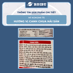 MASAN - Mì Kokomi 75 Canh chua hải sản, Kokomi 75 Mì canh chua hải sản Kokomi 75 gói ăn liền - 75g/gói - 00216
