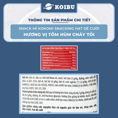 MASAN - Snack mì Kokomi Snacking hương vị Tôm hùm cháy tỏi, Kokomi Snacking Tôm hùm cháy tỏi ăn liền  - 70g/gói - 00897