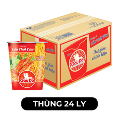 ASIAFOODS - Mì ly Gấu Đỏ Lẩu thái tôm, Mì ly Gấu Đỏ hương vị lẩu thái tôm, Mì ly lẩu thái tôm Gấu Đỏ - 65g/ly - 00338