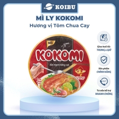 MASAN - Mì ly Kokomi hương vị Tôm chua cay, Mì tôm chua cay Kokomi ly, Kokomi mì ly ăn liền Kokomi - 66g/ly - 00862