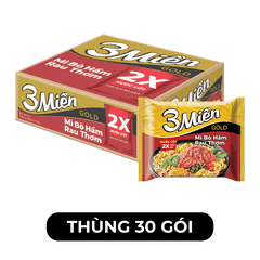 UNIBEN - Mì 3 Miền Gold hương vị Bò Hầm Rau Thơm - Mì Bò Hầm Rau Thơm 3 Miền Gold - 75g/gói - 00353