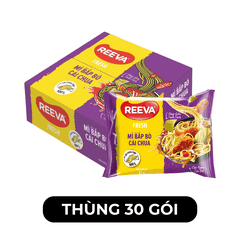 UNIBEN - Mì Reeva Fresh hương vị Bắp bò cải chua (cói gói cải chua thật), Mì bắp bò dưa chua Reev- 85g/gói - 00496