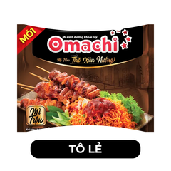 MASAN - Mì Omachi gói trộn hương vị thịt xiên nướng - Mì gói trộn Omachi, Omachi mì gói trộn, mì trộn, mì Omachi trộn, mì trộn Omachi, mì trộn vị thịt xiên nướng Omachi, Omachi mì trộn vị thịt xiên nướng, mì Omachi trộn vị thịt xiên nướng - 82g/gói - 00484
