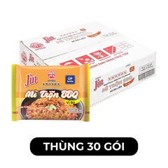 OTTOGI - Mì úp Jin hương vị trộn BBQ bò, Mì trộn BBQ bò Jin, Mì trộn BBQ Ottogi Jin hương vị bò - 75g/gói - 00450