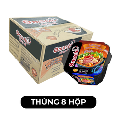 MASAN - Mì lẩu tự sôi Omachi Hải sản chua cay, Mì lẩu hộp tự sôi hương vị Hải sản chua cay Omachi - 307g/hộp - 00131