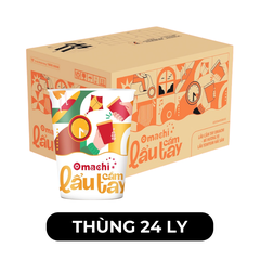 MASAN - Mì ly Omachi lẩu cầm tay hương vị Tomyum hải sản, Mì ly Tomyum hải sản Omachi, Mì Omachi ly - 71g/ly - 00081