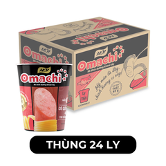 MASAN - Mì ly OMACHI có CÂY THỊT THẬT hương vị Xốt/Sốt Bò Hầm - Mì ly khoai tây ăn liền - 114g/ly - 00111