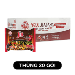 OTTOGI - Mì nấu Jin Yeul Jjajang hương vị trộn Xốt tương đen cay, Mì trộn Yeul Sốt tương đen cay - 135g/gói - 00527