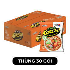 PALDO - Mì Koreno hương vị Kim chi, Mì kim chi Koreno, Mì Koreno úp 3 phút, Mì gói Koreno Hàn Quốc - 75g/gói - 00388