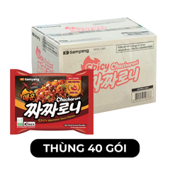 SAMYANG FOOD - Mì trộn Samyang Chacharoni hương vị Jjajang cay, Mì trộn tương đen cay Chacharoni Samyang - 140g/gói - 00547