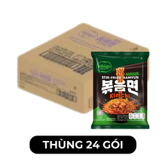 CJ FOODS - Mì xào Bibigo hương vị Kim chi nguyên bản, Mì xào Kim chi Bibigo Hàn Quốc ăn liền - 122g/gói - 00697