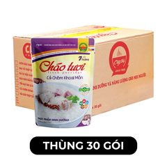CÂY THỊ - Cháo tươi Cây Thị hương vị Cá chẽm khoai môn, Cháo tươi Cá chẽm khoai môn Cây Thị ăn liền - 240g/gói - 00737