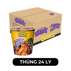 WORLD SPICE - Mì ly LókCók hương vị Tomyum xốt kem, Mì ly xốt kem Tomyum LokCok ăn liền, Mì Lokcok ly - 75g/ly - 00772