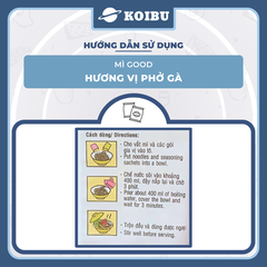ACECOOK - Mì Good sợi phở hương vị Phở gà, Mì sợi phở Good vị phở gà, Mì Good phở gà sợi dẹt  - 68g/gói - 00892