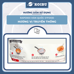 O’FOOD - Rapokki Hàn Quốc O’food hương vị Truyền thống, Tokbokki O'Food, Bánh gạo O'Food Hàn Quốc (146g/gói)