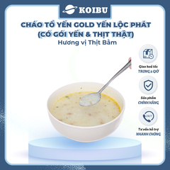 YẾN LỘC PHÁT - Cháo tổ yến Gold Yến Lộc Phát hương vị Thịt bằm, Cháo tổ yến thịt bằm Yến Lộc Phát - 50g/gói - 00825
