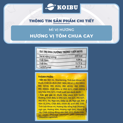 THIEN HUONG FOOD - Mì Vị Hương hương vị Tôm chua cay, Mì Tôm chua cay Vị Hương ăn liền, Mì tôm ăn liền - 65g/gói  - 00867