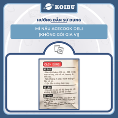 ACECOOK - Mì nấu Acecook Deli không gói gia vị, Mì nấu không gia vị Acecook Deli, Mì nấu 4 phút Acecook Deli - 100g/gói - 00893