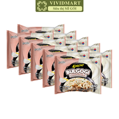 PALDO - Mì xào Koreno Bulgogi hương vị Carbonara, Mì trộn Koreno Bulgogi, Mì Koreno xốt kem Hàn Quốc - 100g/gói - 00608