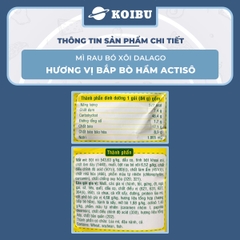 ACECOOK - Mì rau bó xôi Dalago hương vị Bắp bò hầm Actiso, Mì Dalago bắp bò hầm Atiso, Mì rau củ - 84g/gói - 00016